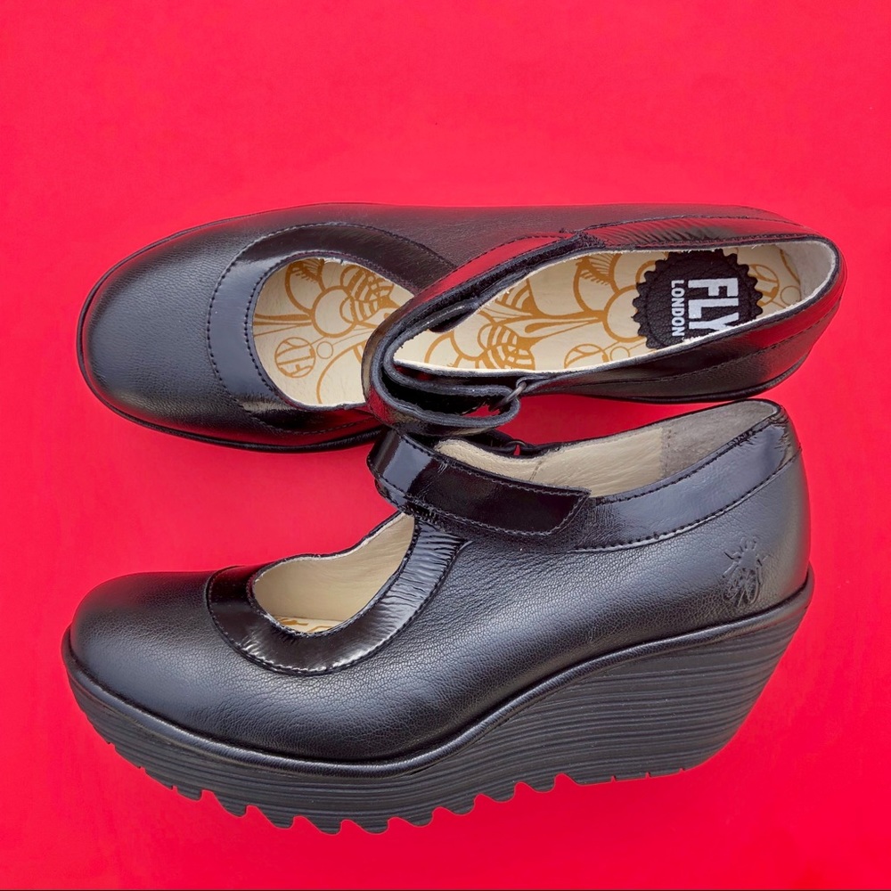 Fly London Maryjane wedges